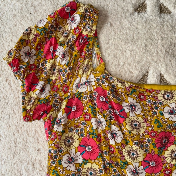 Retro floral print romper - Picture 5 of 7